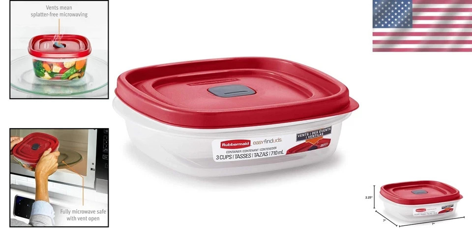 2030328 Easy Find Vented Lid Food Storage Container, 3-Cup (4)