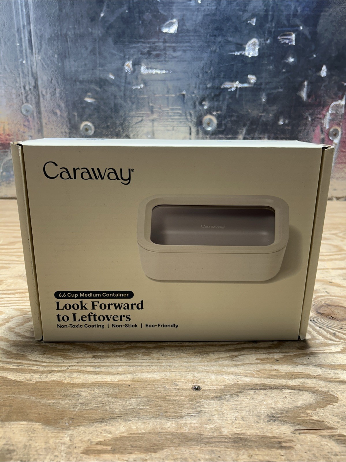 Caraway Glass Food Storage Container 6.6 Cup Oven Dishwasher Non Toxic Square