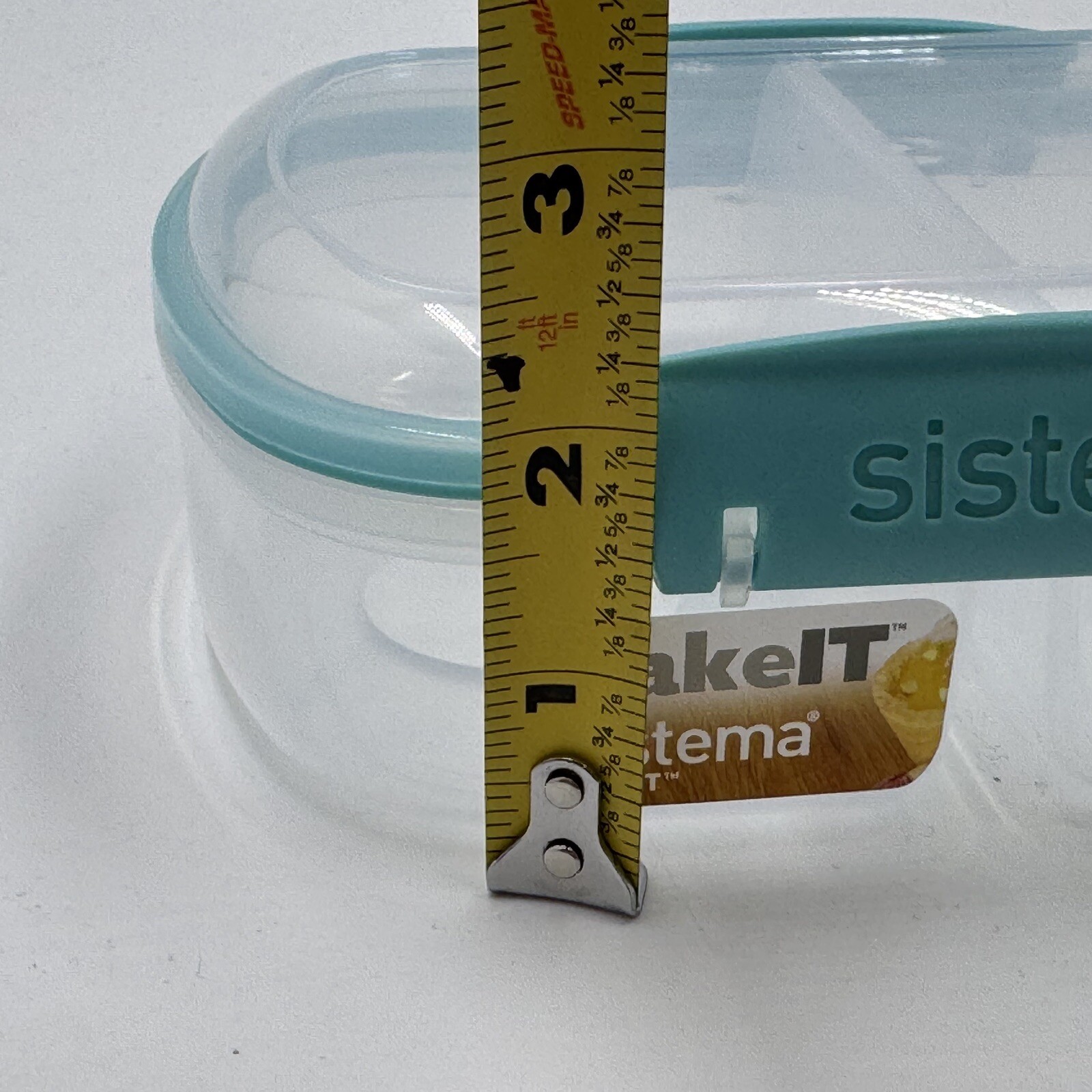 Sistema BakeIt, Medium Split Rectangle BPA & Phthalate Free 2.6 cups