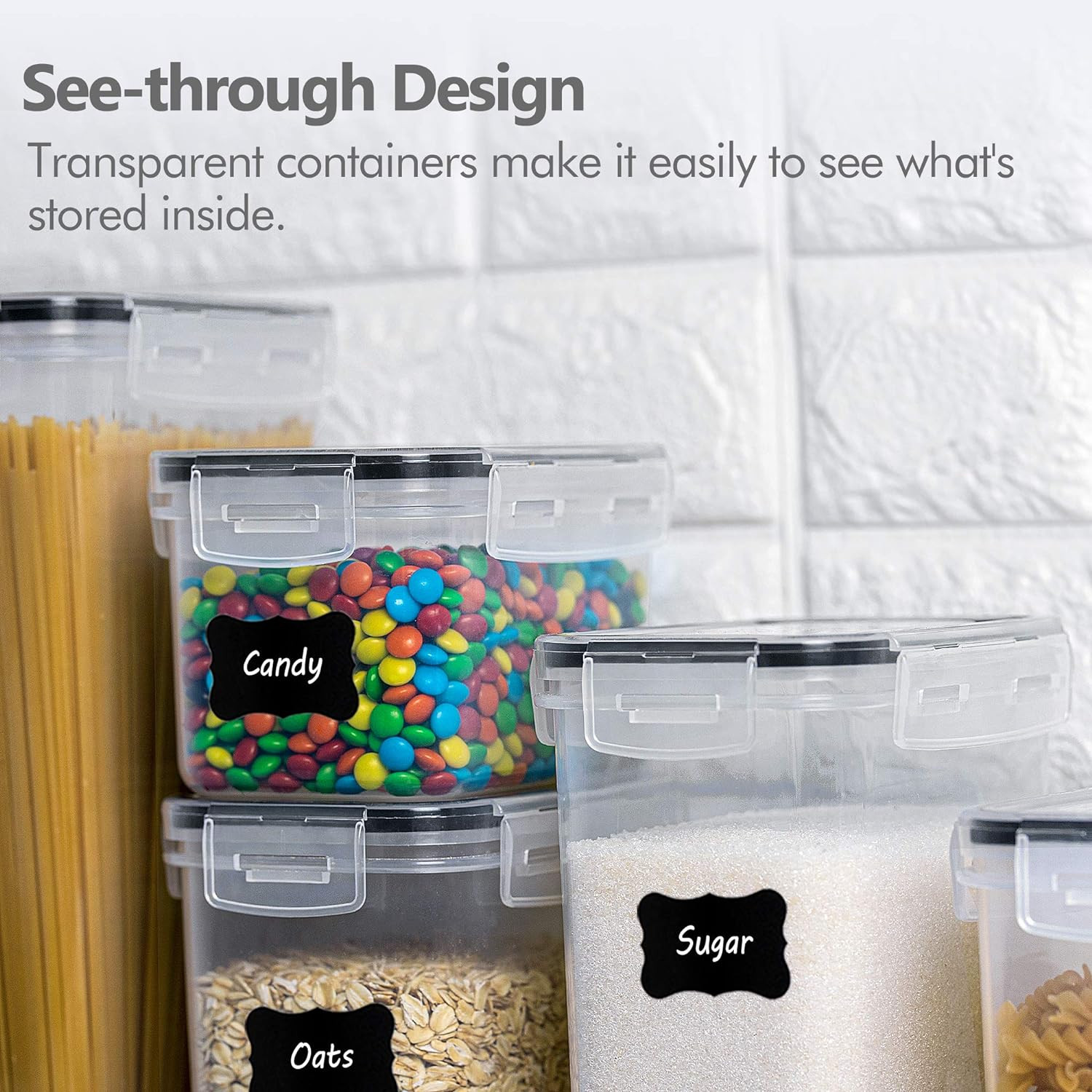 CHEFSTORY Airtight Food Storage Containers Set, 14 PCS Kitchen Storage Container