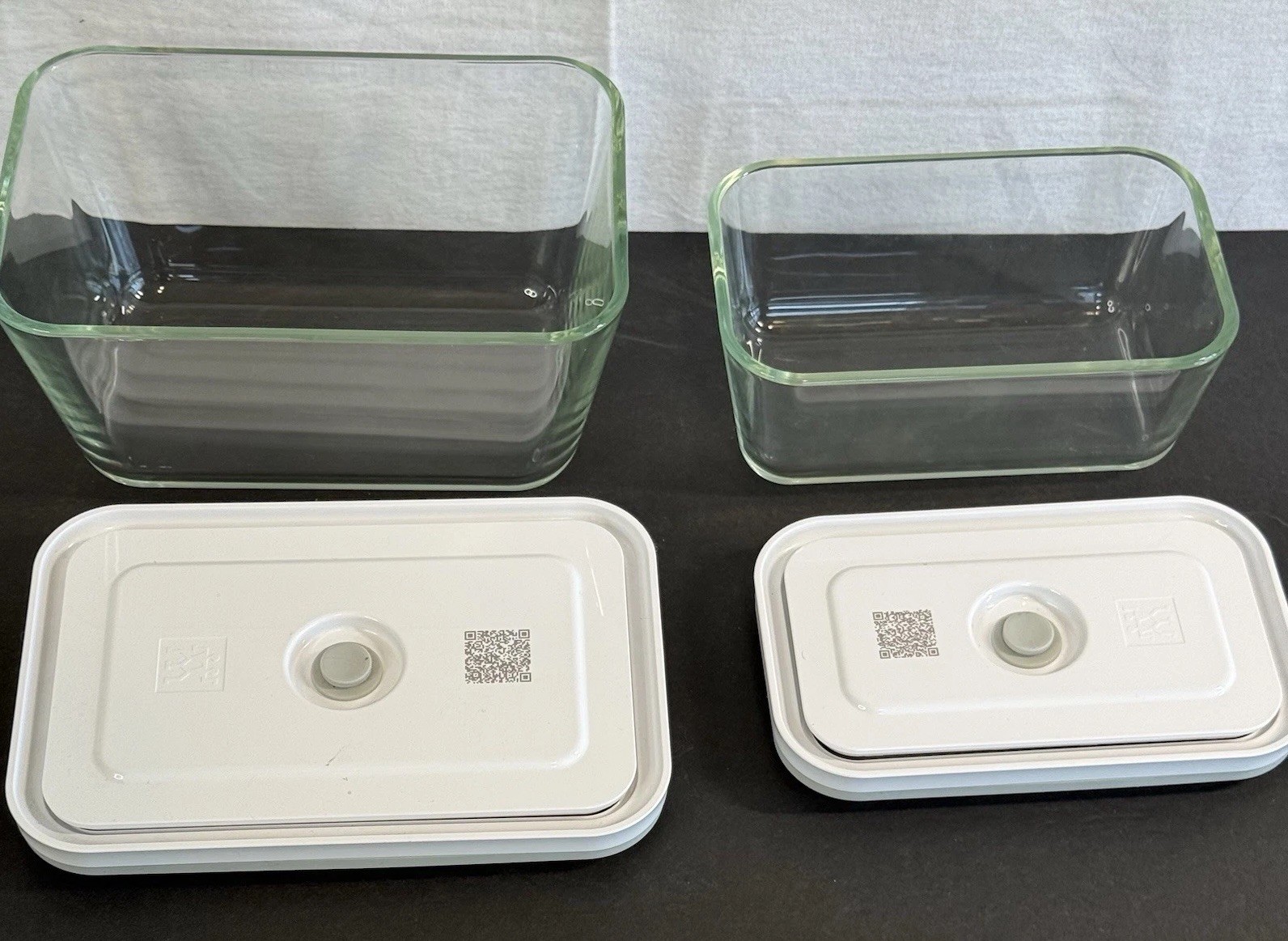 ZWILLING Fresh Save, Fresh & Save Vacuum Glass Container, Set of 2, no vac pump
