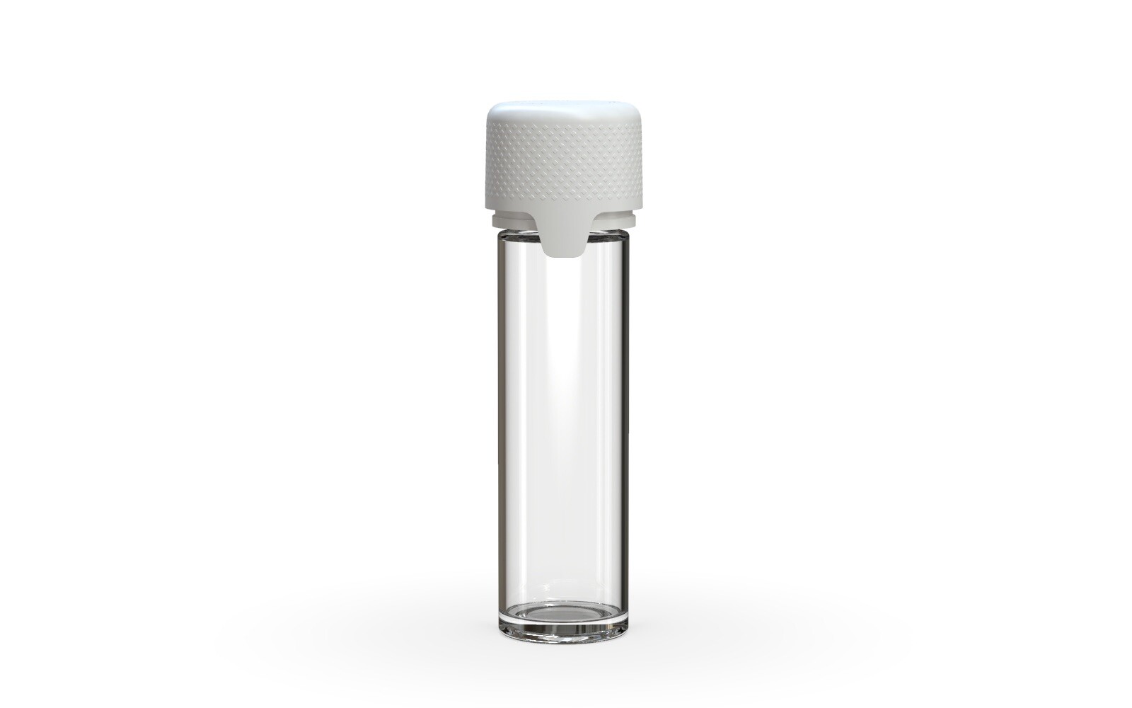 CHUBBY GORILLA 65MM FLAT PRE ROLL TUBE AVIATOR CR CLEAR/WHITE CAP 10pack