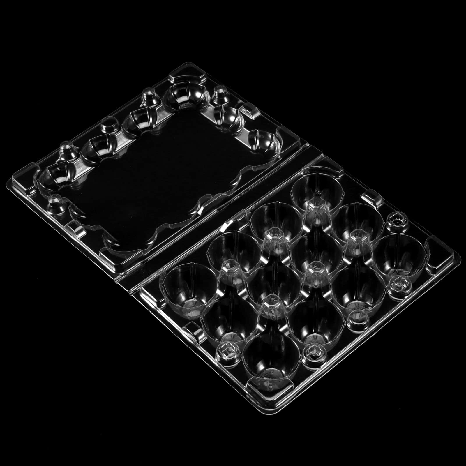 150 Pack 12 Grids Plastic Quail Egg Carton Bulk Clear Quail Eggs Carton Holders