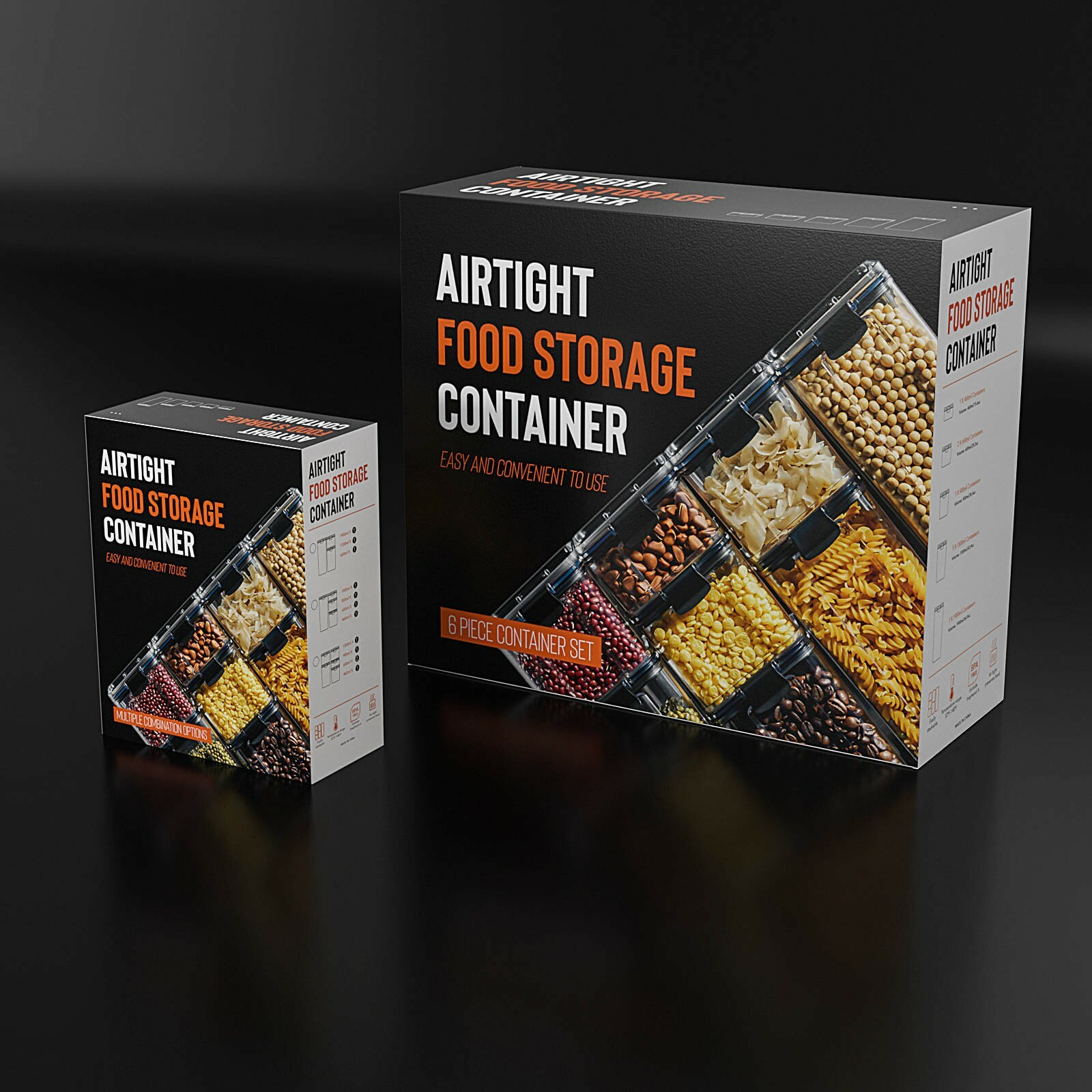 Airtight Food Storage Container Set of 4 