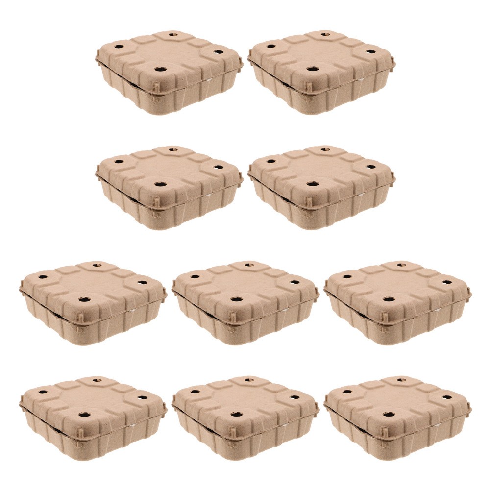 10 Pcs Biodegradable Strawberry Box Paper Cartons Blueberry Storage Basket
