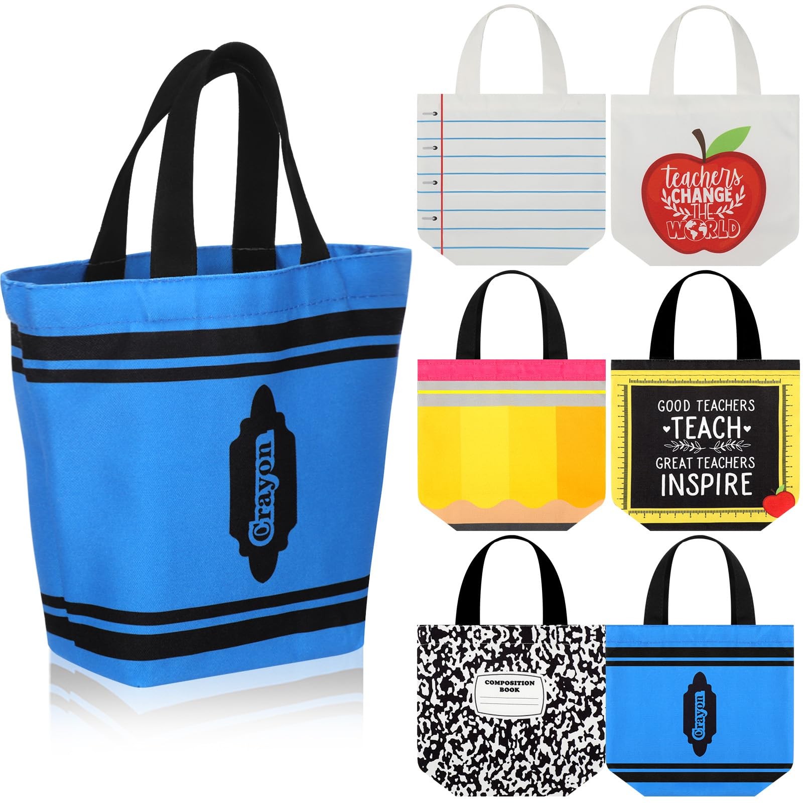 Sunnymove Teacher Mini Canvas Tote Bag Bulk Teacher Appreciation Gifts Mini