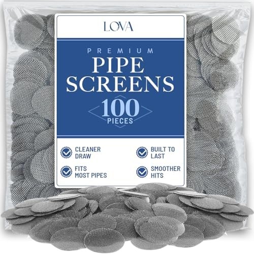 Lova Pipe Screens 100 Pack, 3/4 Inch (0.75″) 304 Stainless Steel Mesh Pipe Filte