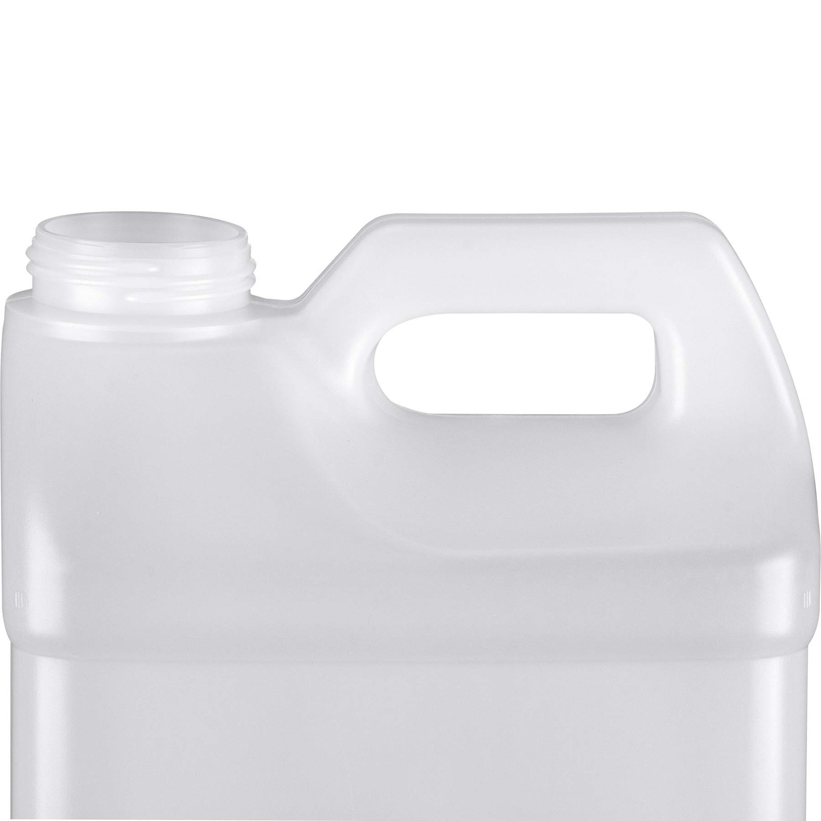 Plastic Jug 1 Gallon, F-Style Storage Containers, HDPE, 2 Pack