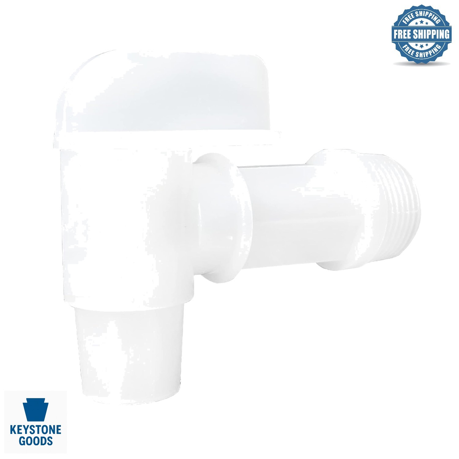 2-Pack 3/4″ Plastic Spigot for 5-6 Gallon Water Drums & Barrels