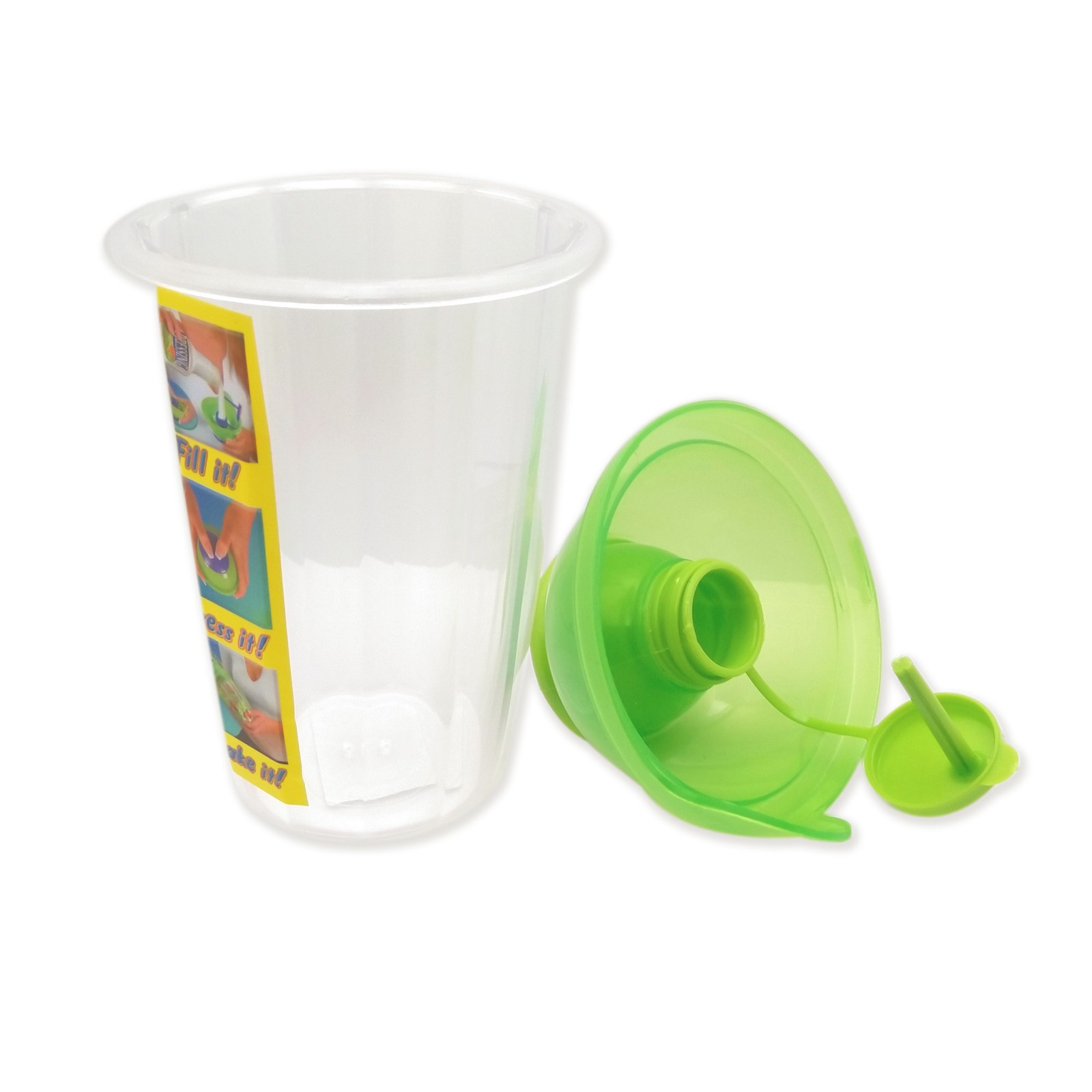 Clear Salad Blaster 26oz Cup Salad to Go Stores 2oz of Dressing Portion Control