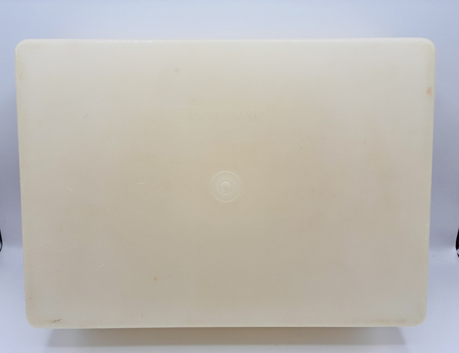 Vtg Harvest Gold Tupperware Sheet Cake Keeper Storage Container & Lid 13x9x3