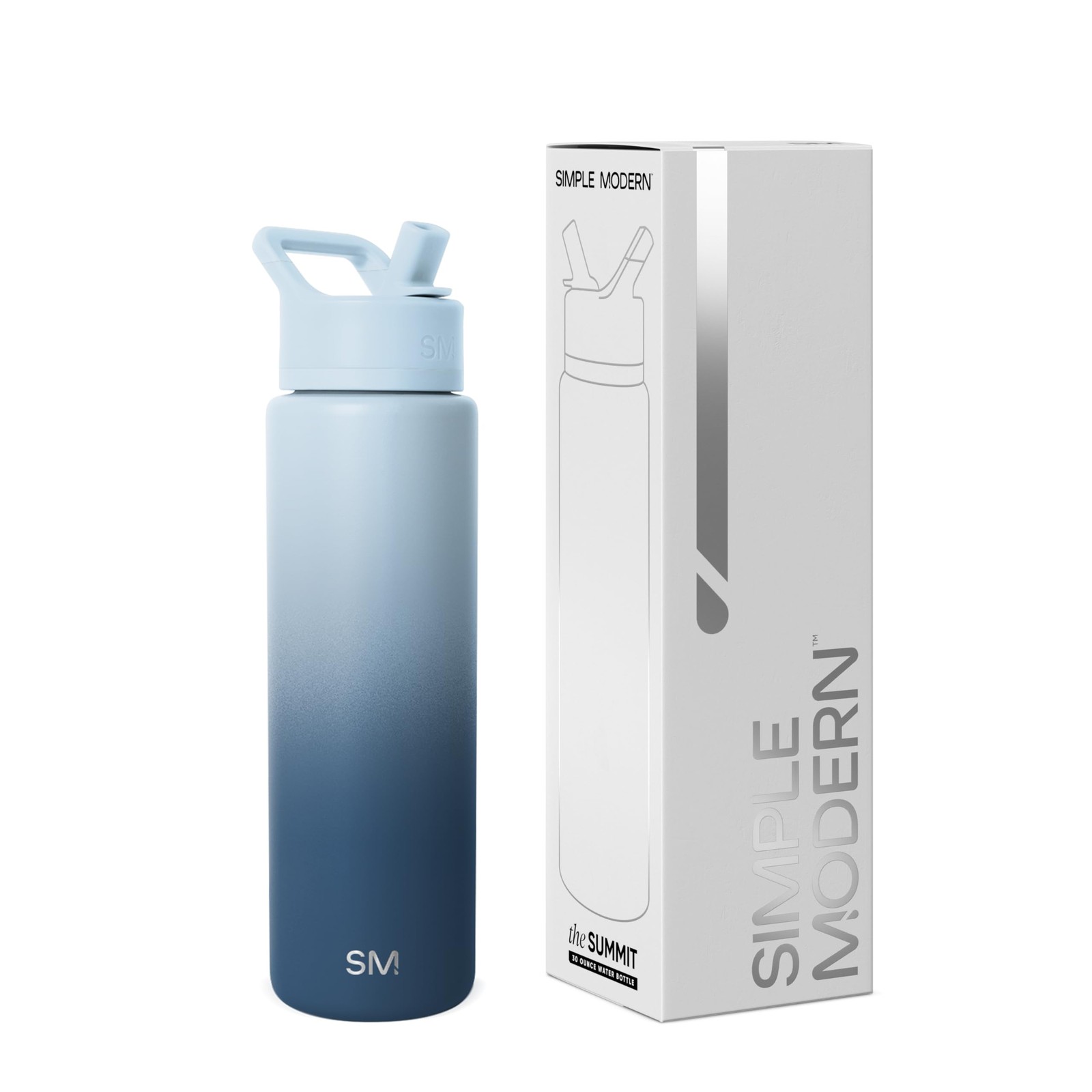 Simple Modern 30oz Summit Insulated Stainless Steel Water Bottle w/ Straw Lid