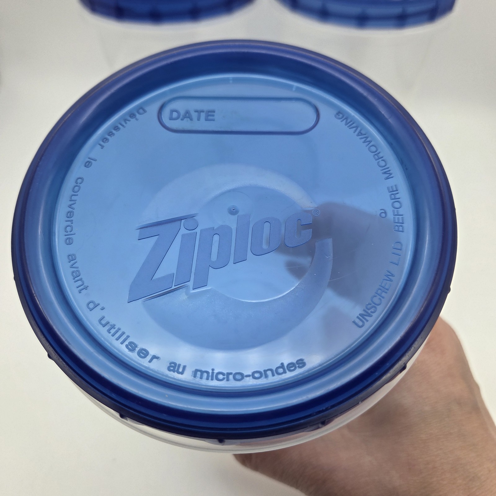 Ziploc TWIST N LOC Medium Round 1 Quart 32oz Food Storage Containers Set of 5