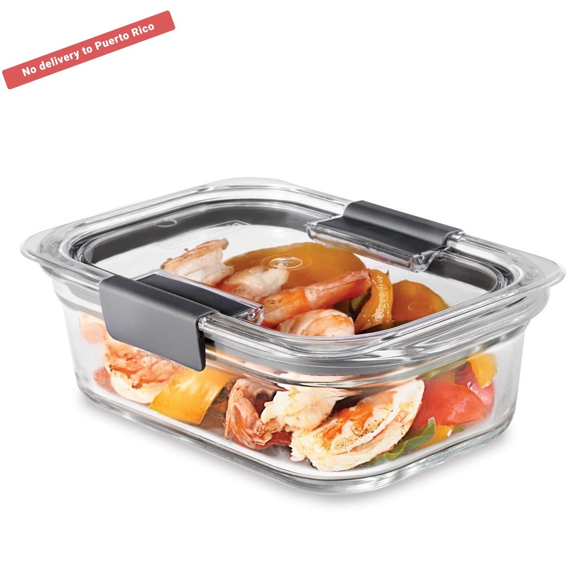3.2 Cup/757ml Medium Brilliance Glass Clear: Glass Food Storage Container