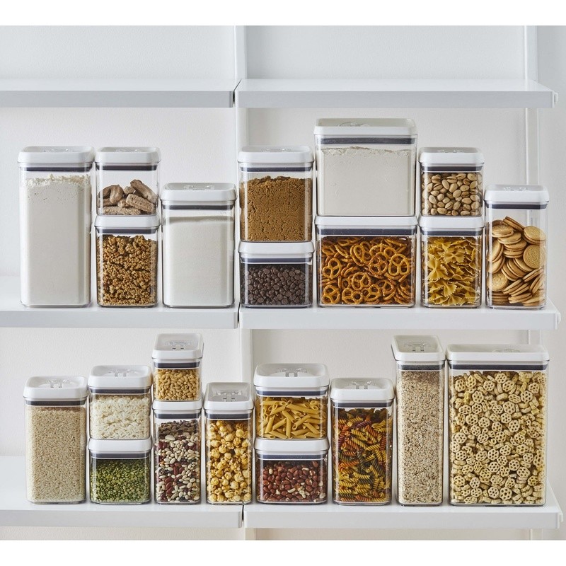 Clear BPA Free Food Storage Container Stackable Easy Open Lid 17.3 Cup New