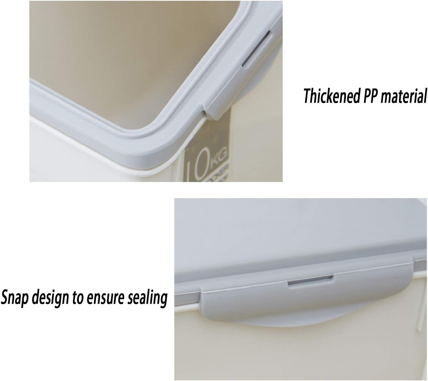 2-Pack 15L Airtight Food Storage Containers with Locking Lids – Leakproof Design