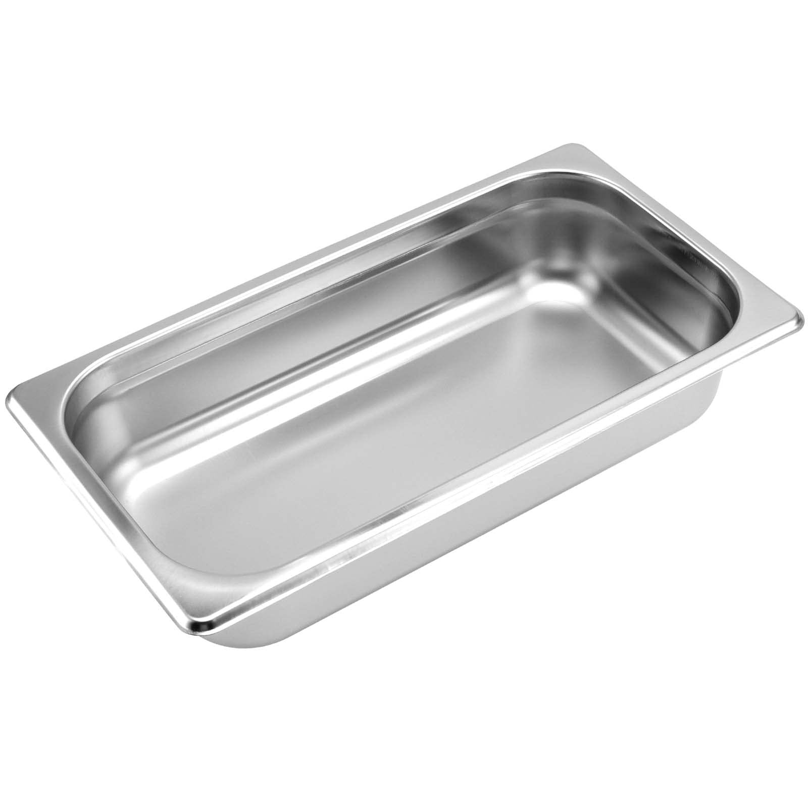 8 PCS Steam Table Pan 1/3 Size x 2.5 Inch Deep Stainless Steel AntiJamming