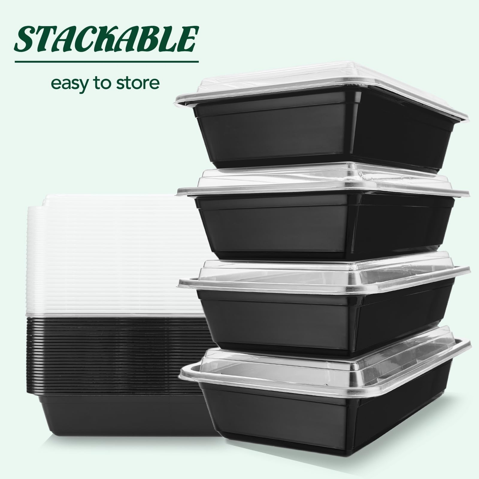 10PC 16oz Food Storage Containers Leakproof Airtight BPA Free Microwave Freezer