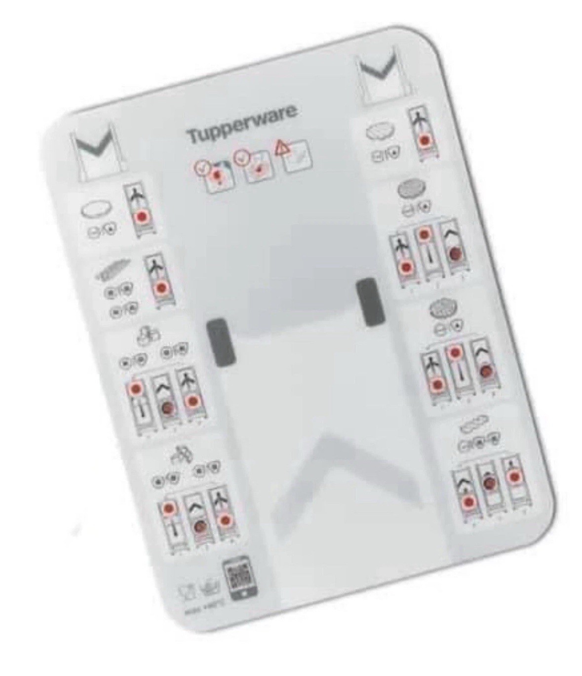 Tupperware Flexible Chopping Board Cutting Mat Mando Chef Guide New