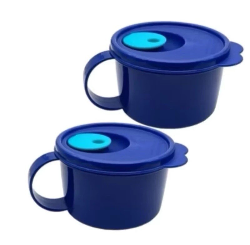 Tupperware 460ml mugs (2 pcs) BPA-Free, microwave safe. Fast ship from Malaysia