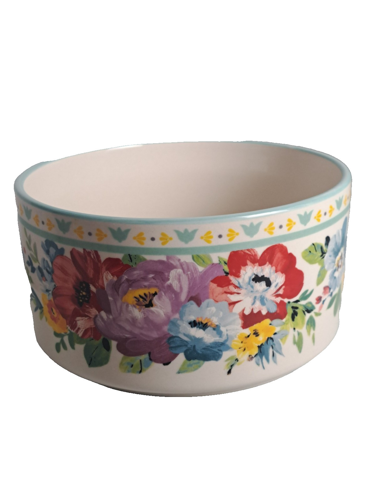 PIONEER WOMAN Stoneware Food Storage Container SWEET ROMANCE BLOSSOMS- NO LID