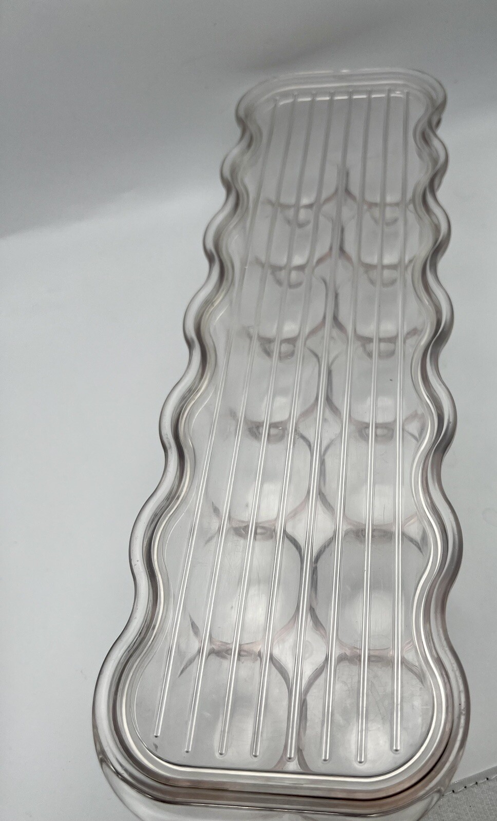 Idesign Hard Plastic 14 Egg Holder for Refrigerator with Handle and Lid