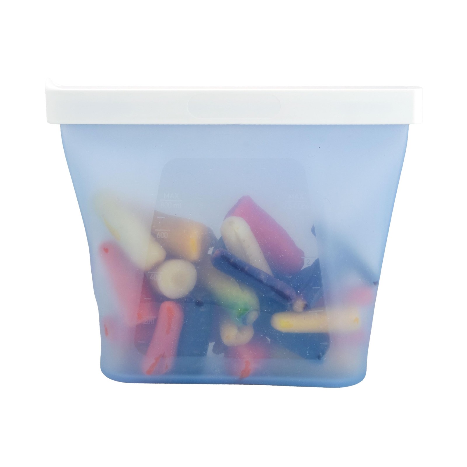 humangear GoPouch – Flexible Food Storage Container, Quick-Seal, Medium, Blue