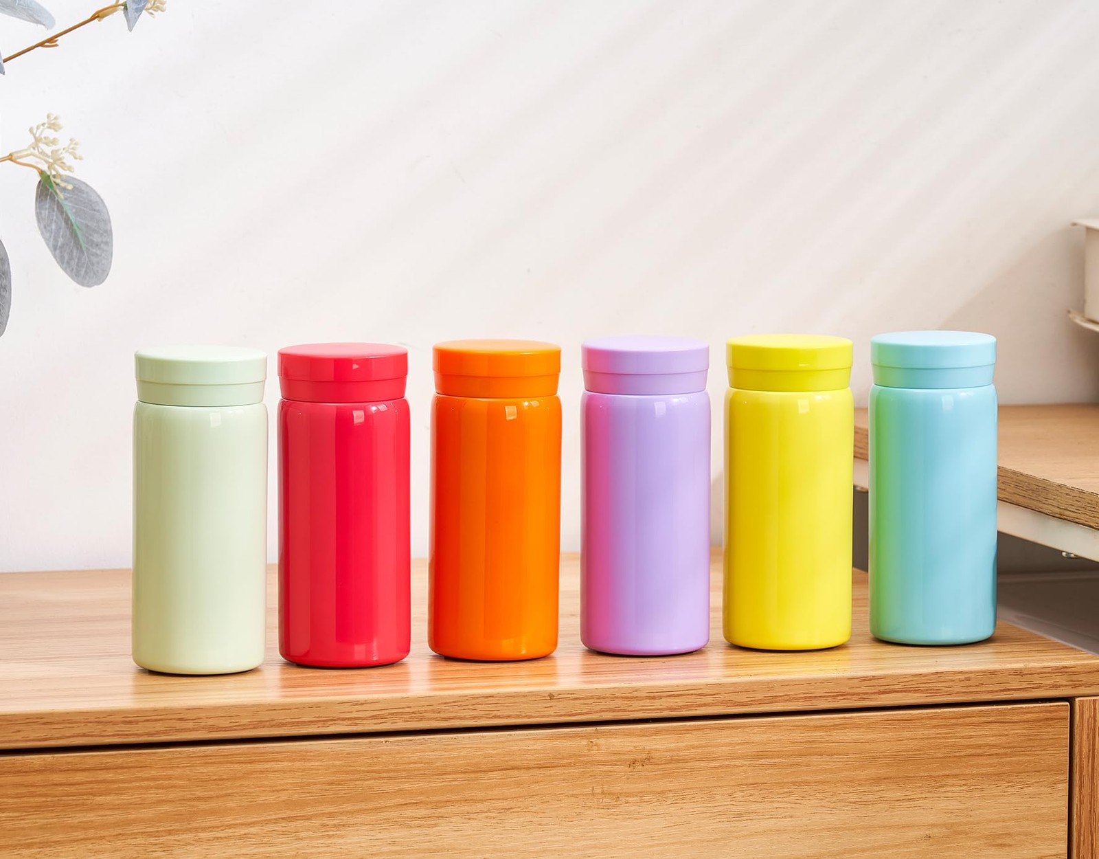 Mini Thermos Cute Water Bottle – 7 oz Tiny Insulated Vacuum 18/10 SS Leak-Proof
