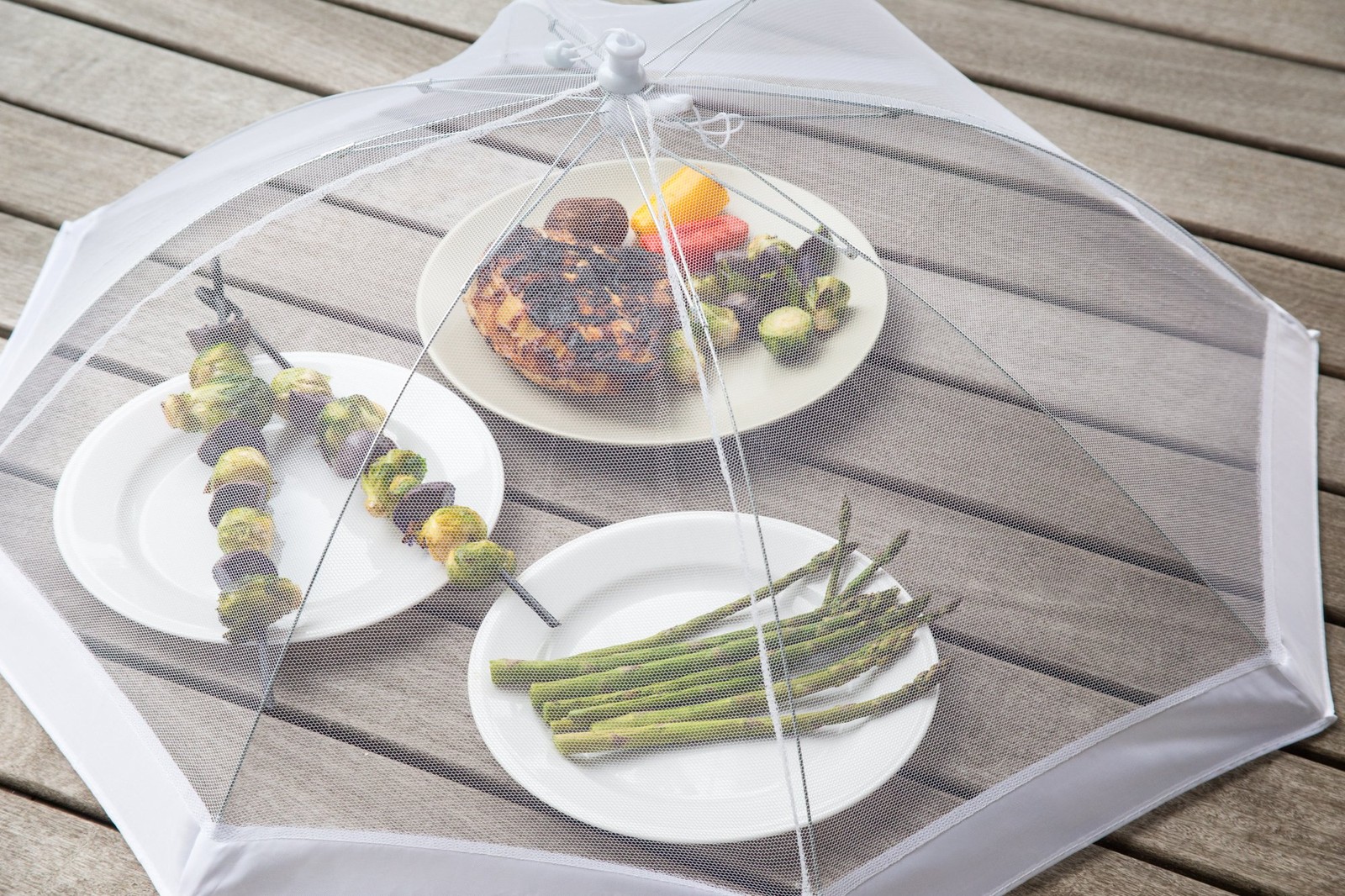 Fox Run Round Food Umbrella, 30″, White