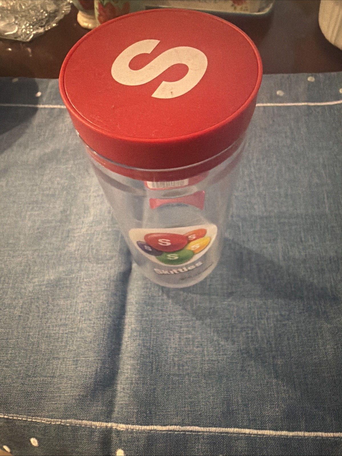 Skittles 20 Ounce Container For Candy With Removable Lid