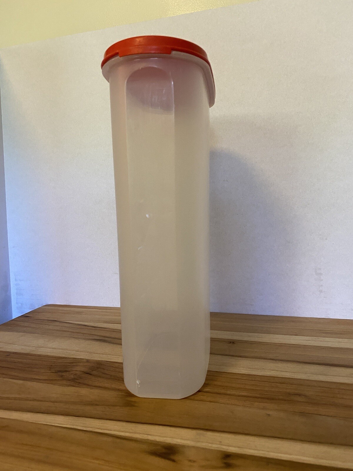 Tupperware Modular Mates Sheer Oval #5 with Red Top ~12 1/4 Cups ~ 1615/1616