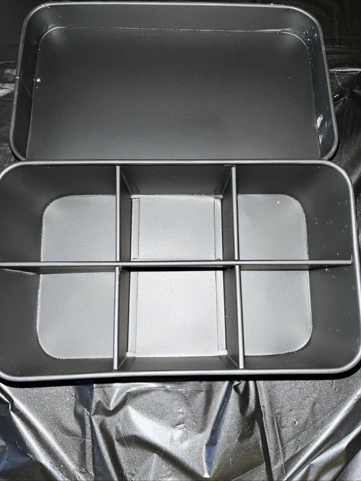 Enamelware Tea Bag Box, Classic Farmhouse Style Tea Storage Tin