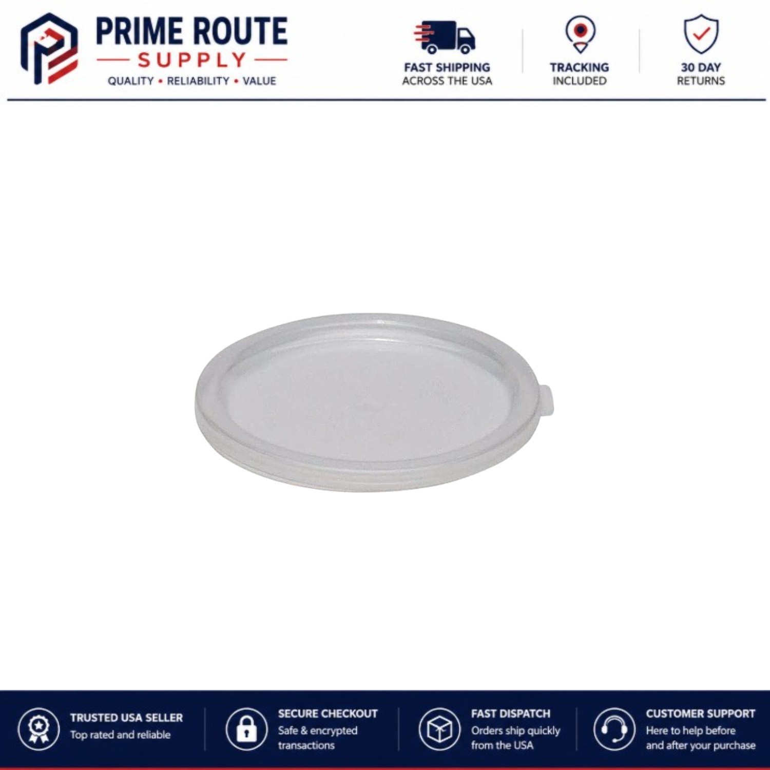 Versatile Food Storage Lid for 12, 18 & 22 Qt Round Containers – Stain-Resistant