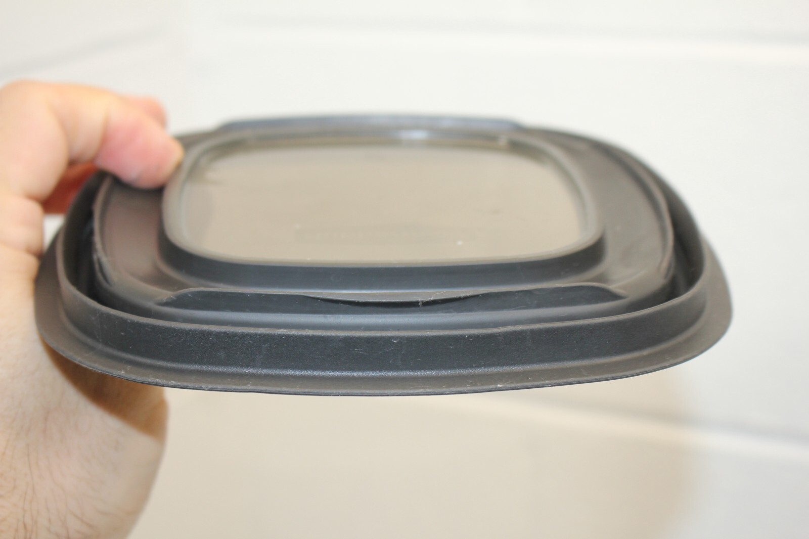Rubbermaid Storage Container Replacement Lid ONLY 10M3M4 Black w/ Window 7″