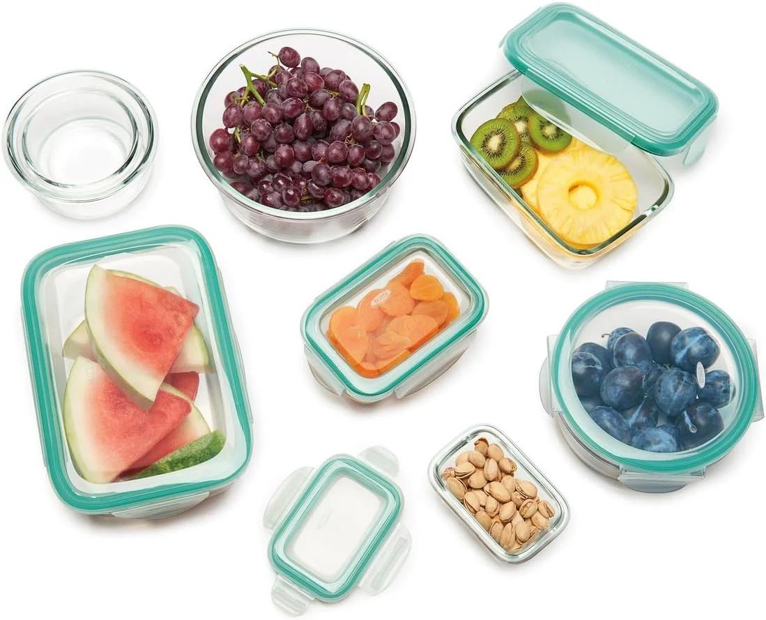 OXO Good Grips 3.5 Cup Smart Seal Airtight Glass Rectangle Food Storage Containe