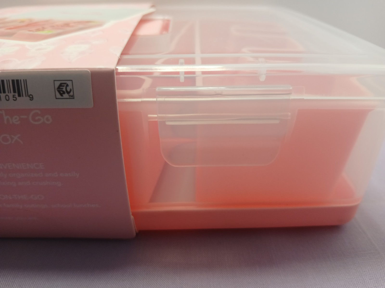 CWC Cook With Color ~ Snack Box ~ Perfect-On-The- Go Snack Box ~ Clear / Pink