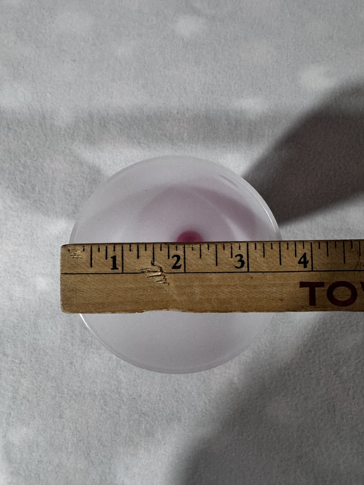 4 Vintage TUPPERWARE Tall White Frosted with red base Parfait Dessert Cups