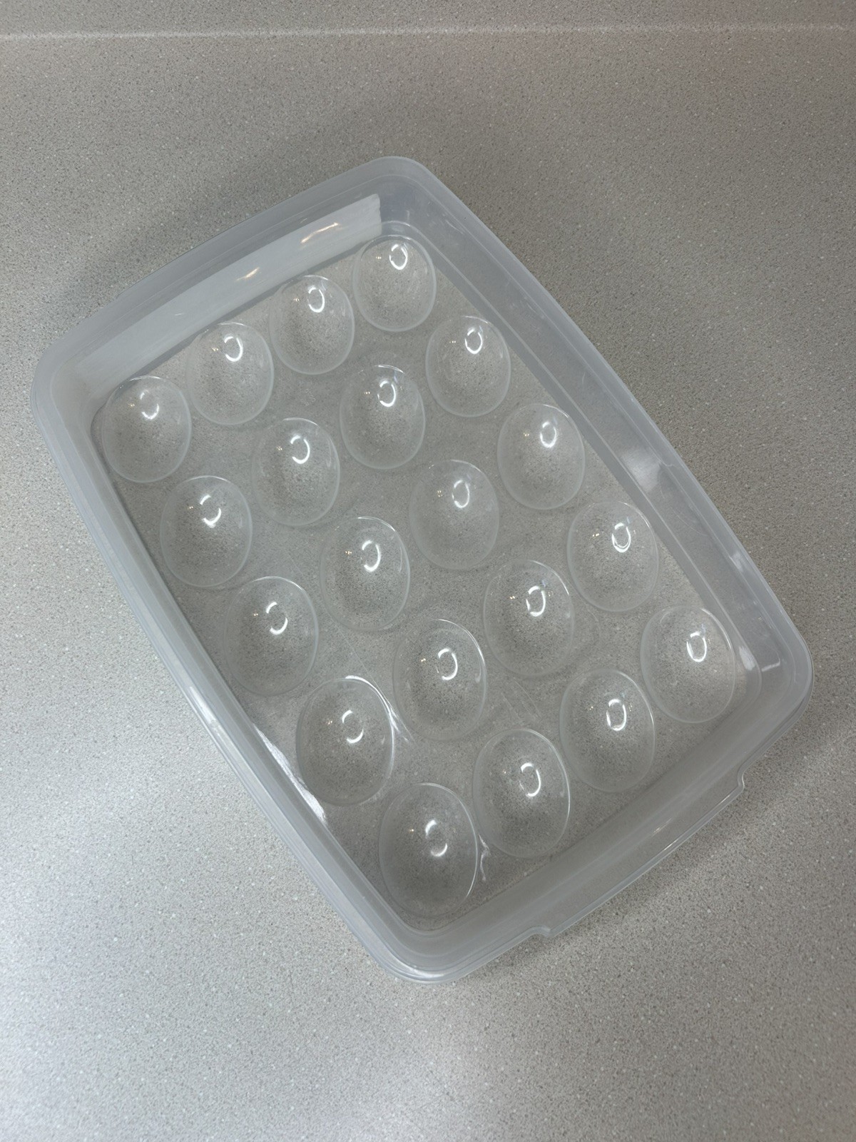 Rubbermaid Egg Keeper #3910 Servin’ Saver Tray Container Holds 20 Eggs Teal Lid