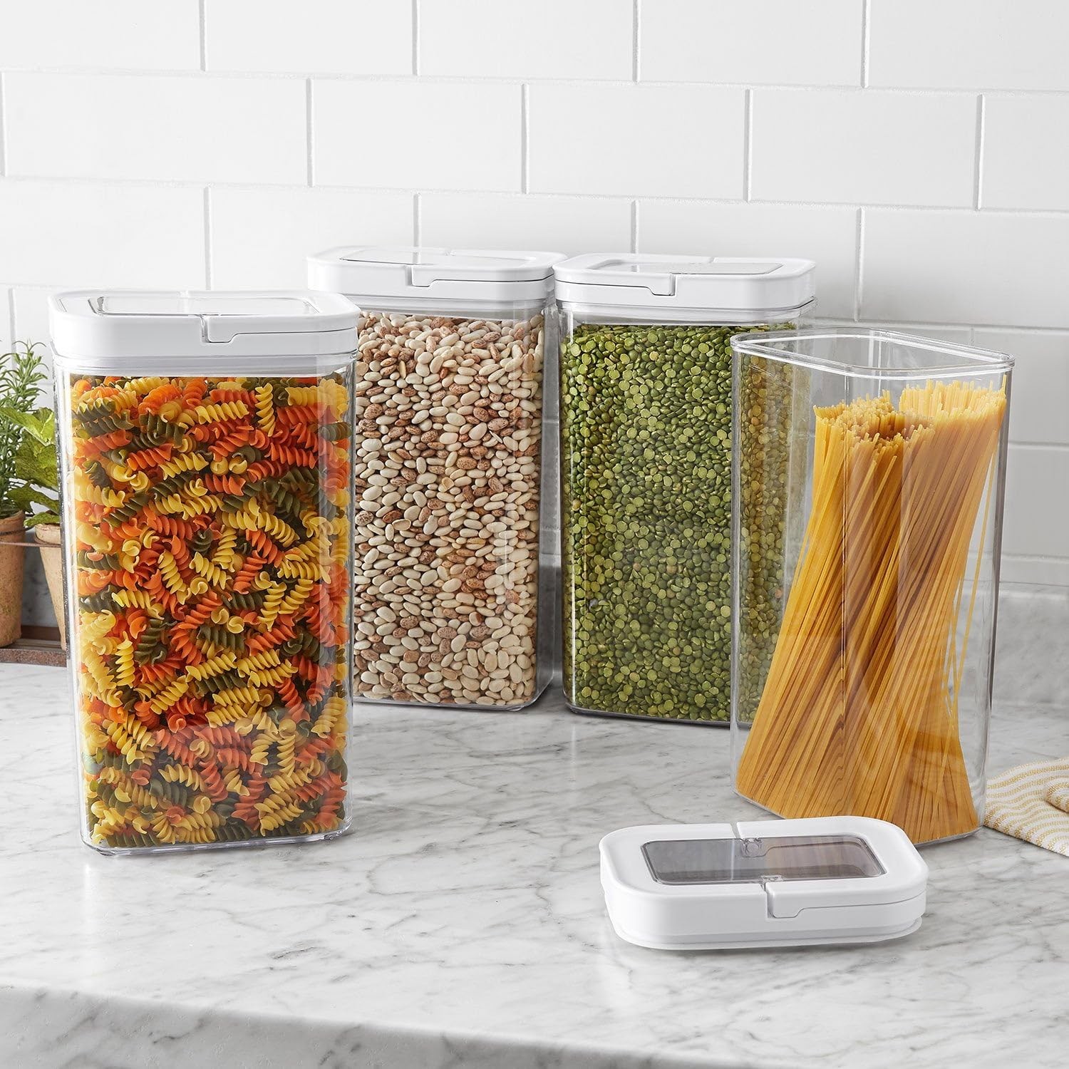 Member’s Mark Fliplock Food Storage Containers (Pack 6.3″X4.3″X11.4″, Clear