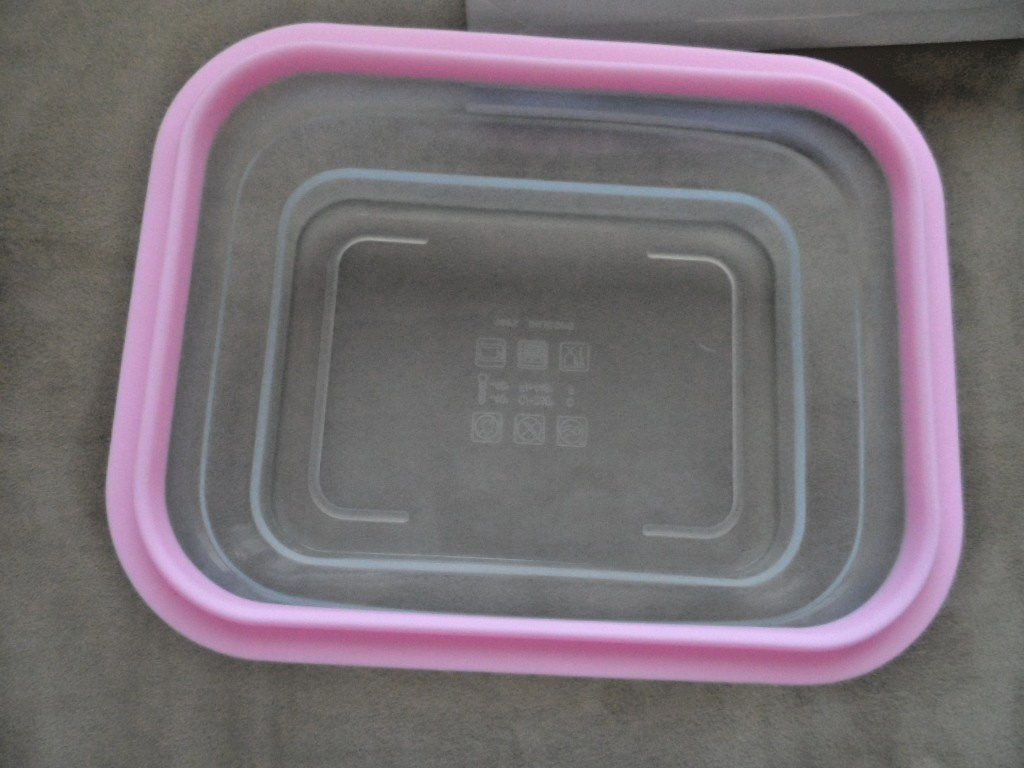 PRISTAIN Orchid Pink 1500 ml Collapsible Food Box Silicone Cook n Serve ECO