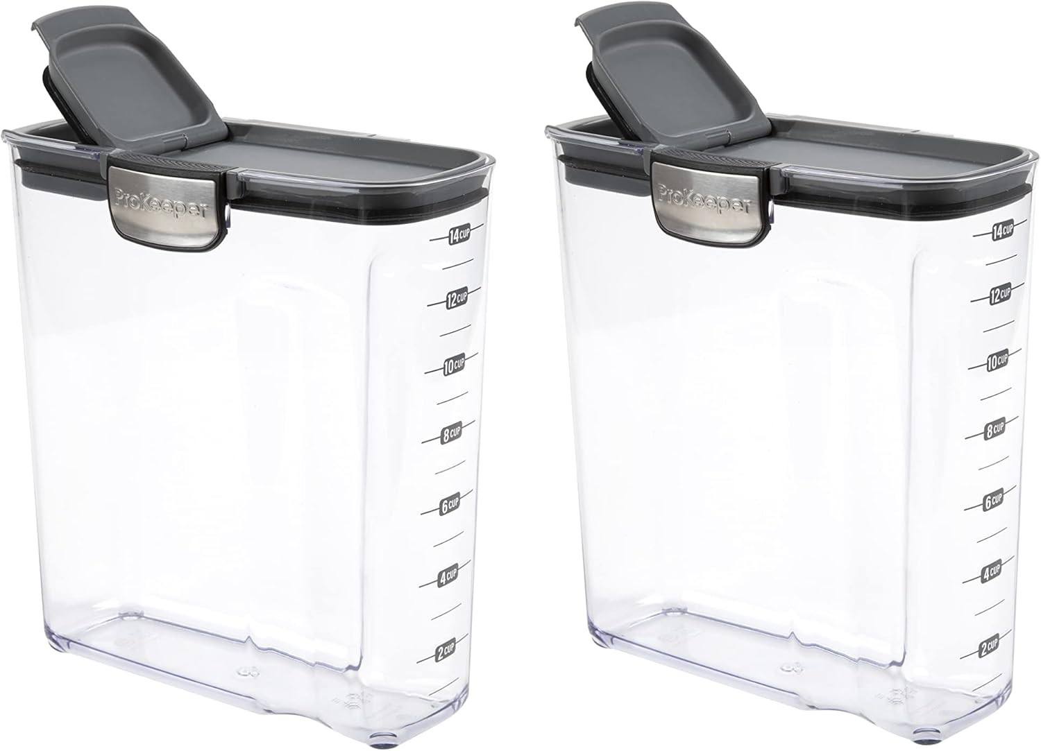 Prokeeper+ Airtight Food Storage Canister Set with Magnetic Accessories, 2-Piece