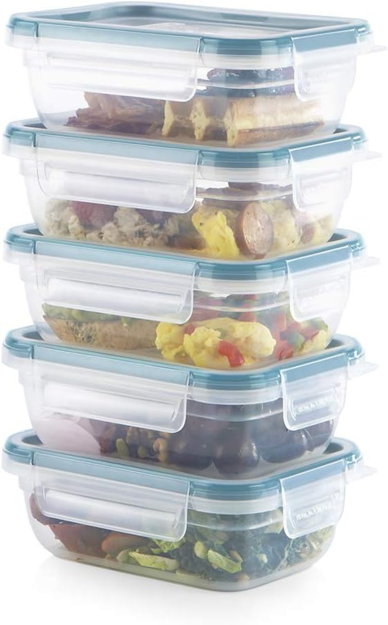 Airtight 5-Pack Food Storage Containers with BPA-Free Locking Lids