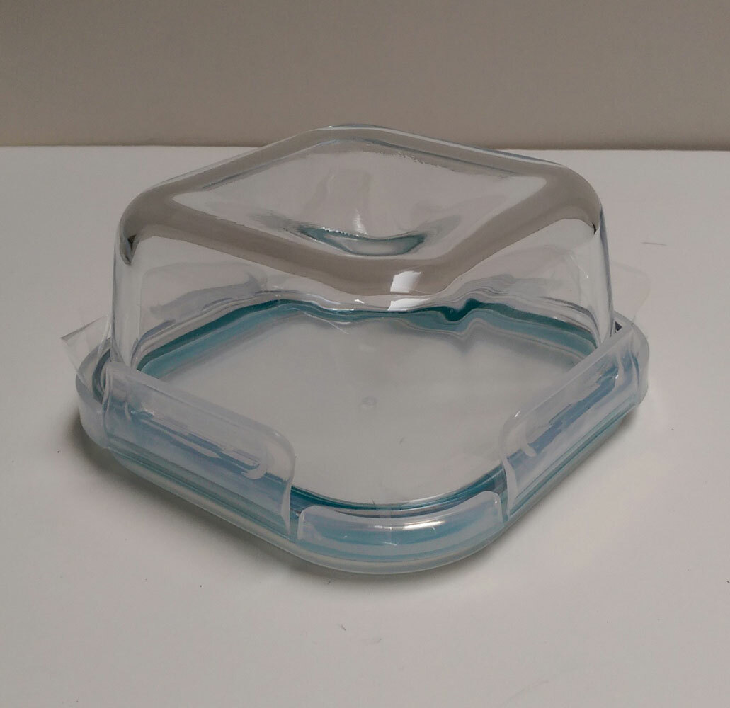 NEOFLAM 6 PC Cloc Glass Food Container Storage Lunch Airtight Lids Gift Set NEW