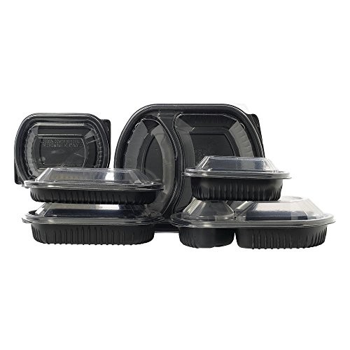 Meal Master 3-Compartment Clear Polystyrene Dome Lid 250 Per Case