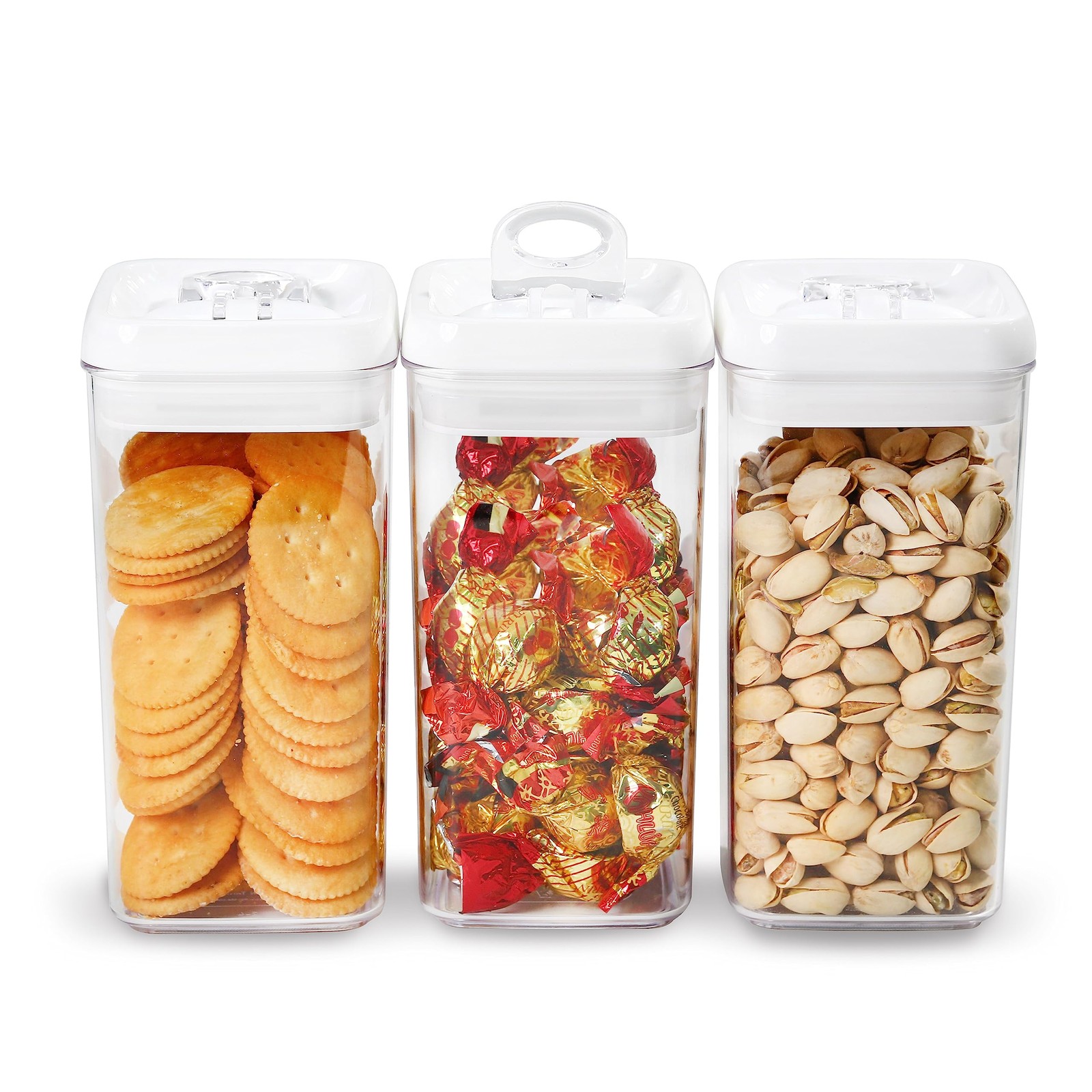 Flip Tite Food Storage Container with Lid Airtight 4″ Ring Seal Flip Top, Sta…