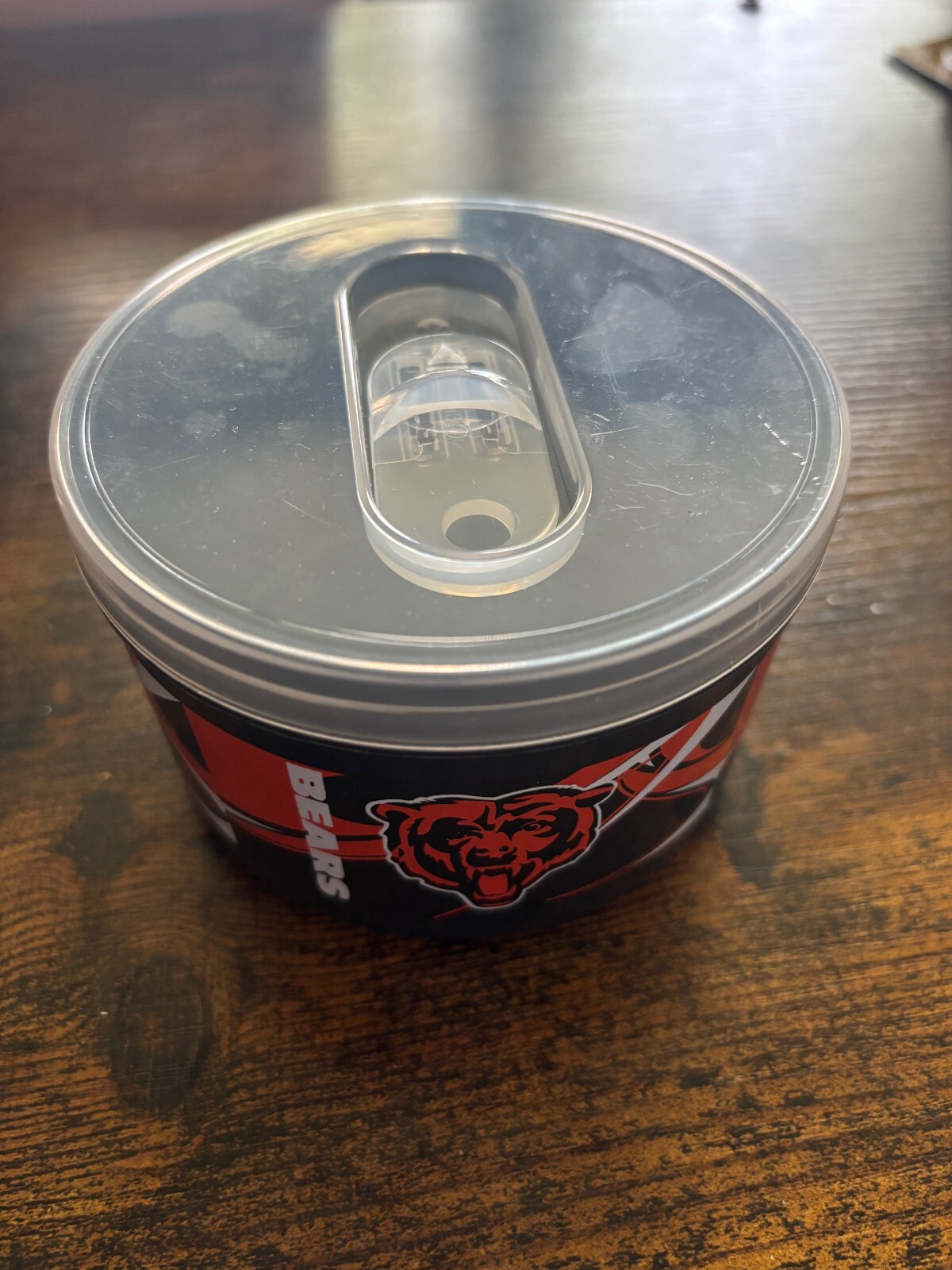 NFL Chicago Bears Plastic Dip Snack Container W/Lid 11.5oz/340ml Licensed Item