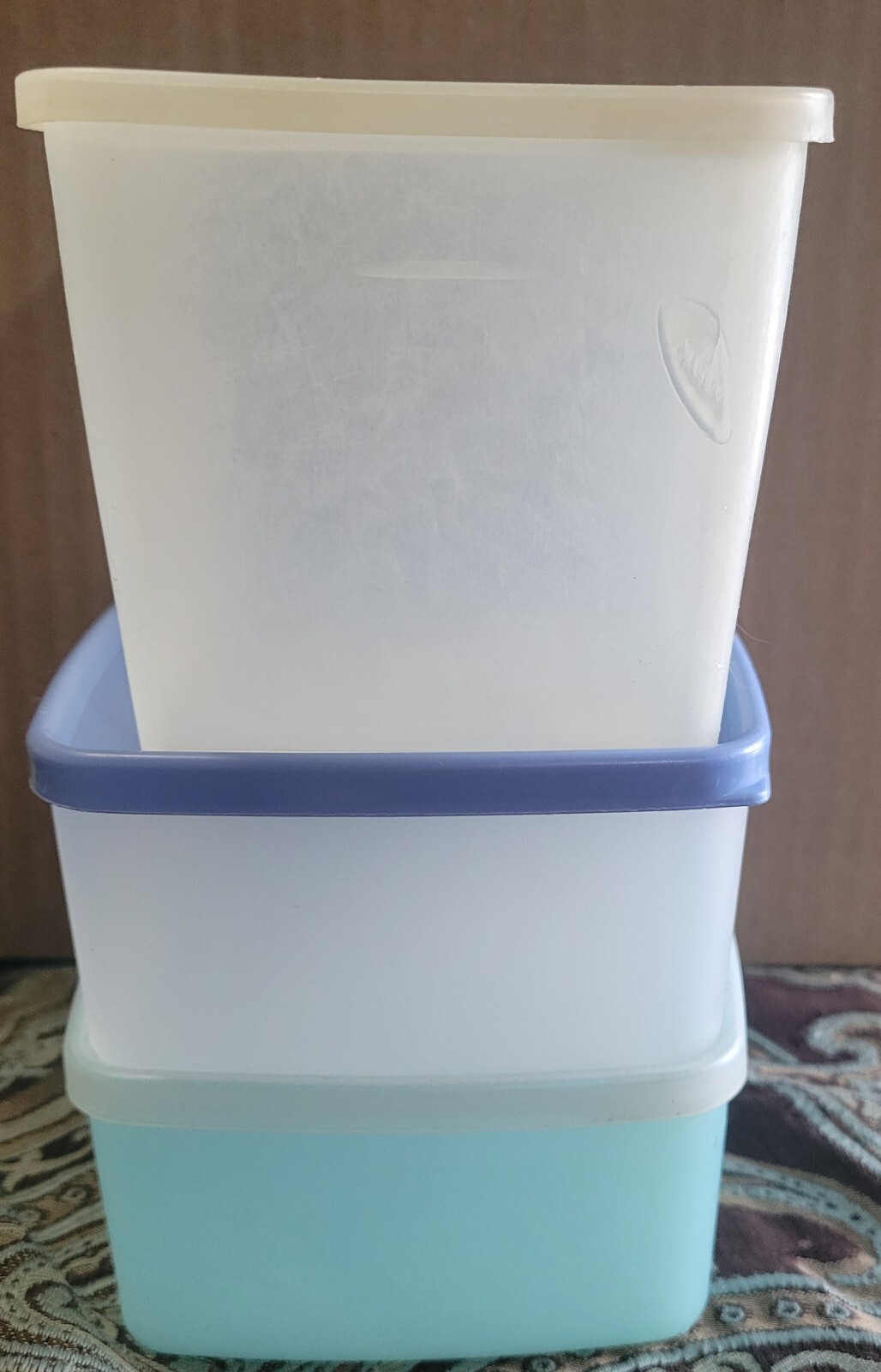 3 Tupperware Freezer Containers Plastic Food storage Vintage (2) 311 & 260
