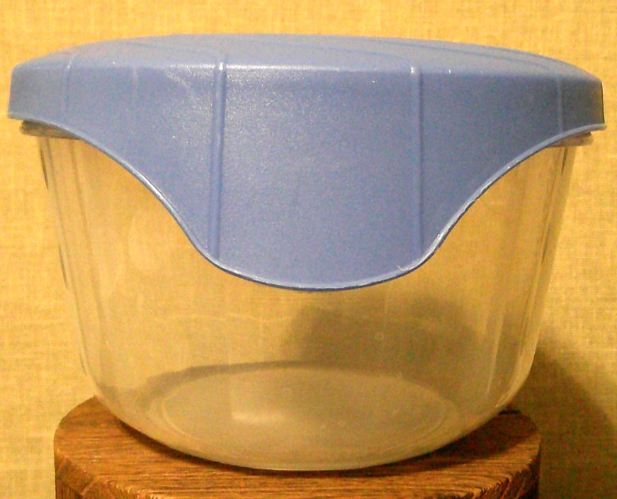 Vintage Rubbermaid Servin Saver #12 Bowl with Blue Easy-Open Lid