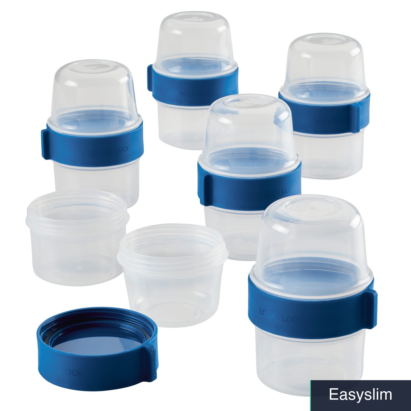 Airtight Food Storage Containers 12-Piece Set BPA-Free Twist Lids Clear