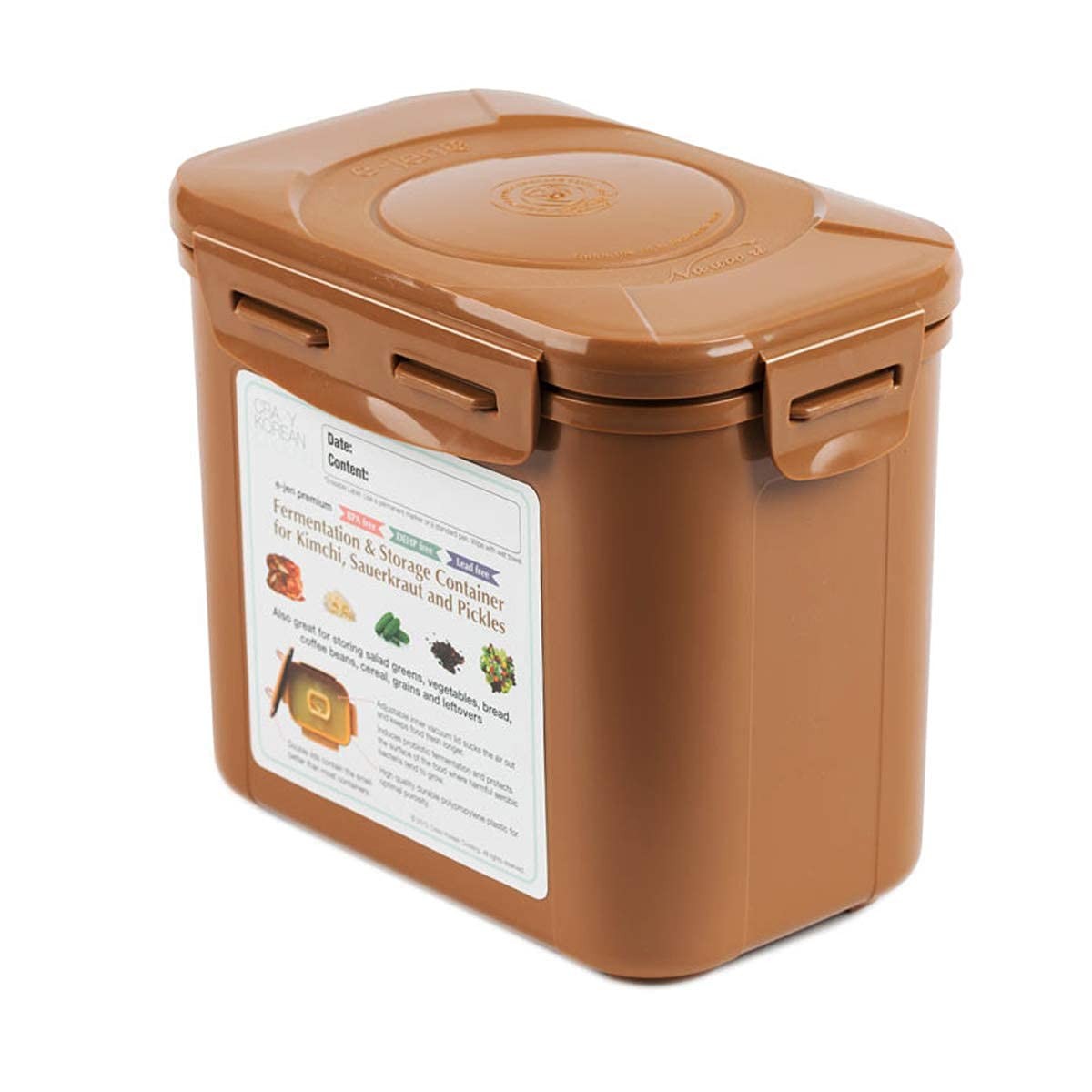 Authentic Kimchi Container 0.9 Gal (3.4L) 2 PACK